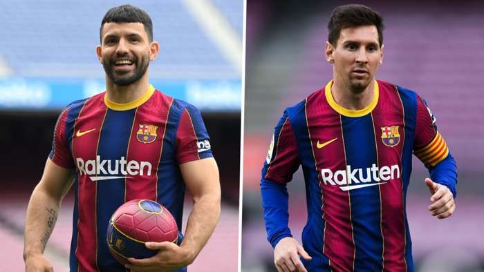 Sergio Aguero bergabung dengan Barcelona setelah kontraknya berakhir dengan Manchester City. Di Barca, Aguero akan bermain bersama Lionel Messi, Sahabat baiknya di timnas Argentina. Sumber foto: Getty Images via Goal.com