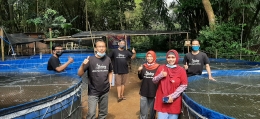 Komunitas Bolang saat Panen Perdana di Kampung Nila Slilir (6/6/2021)|Foto Dokumen Bolang.