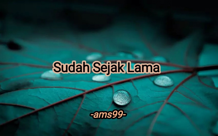 Puisi Sudah Sejak Lama (Dokpri @ams99_By.Text On Photo) 