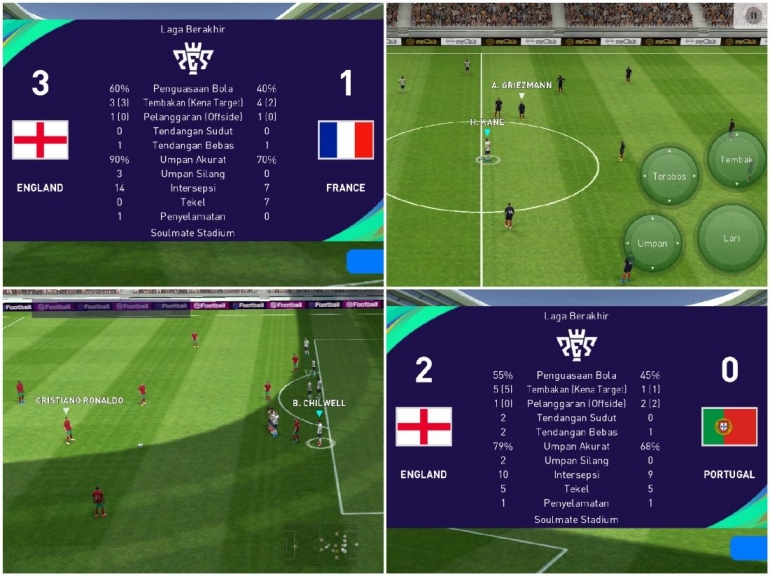 Inggris tampil hebat di PES 2021 Mobile |dok. pribadi.