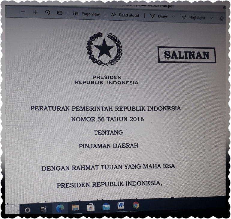 Salinan PP No.56/2018 tentang Pinjaman Daerah