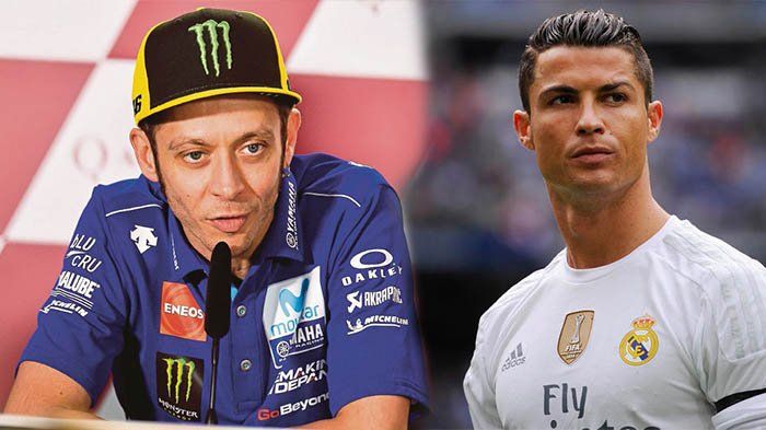 Valentino Rossi dan Christiano Ronaldo (tribunnews.com).