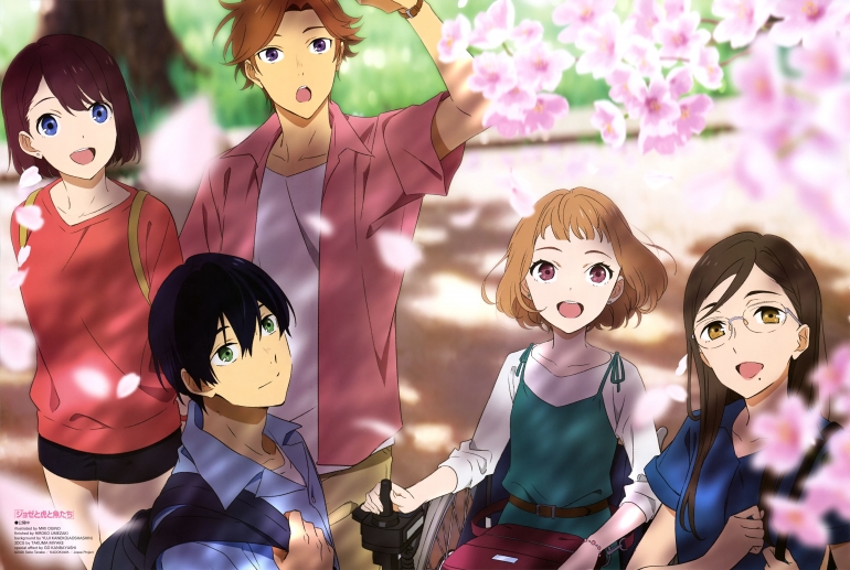 Tsuneo, Josee, dan teman-teman mereka dalam cerita film ini (Zerochan)