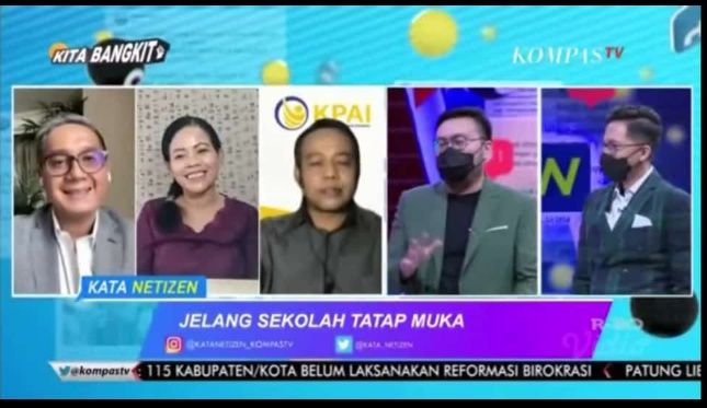 Tangkapan layar live streaming cara Kata Netizen Kompas TV (dokumentasi Martha Weda)