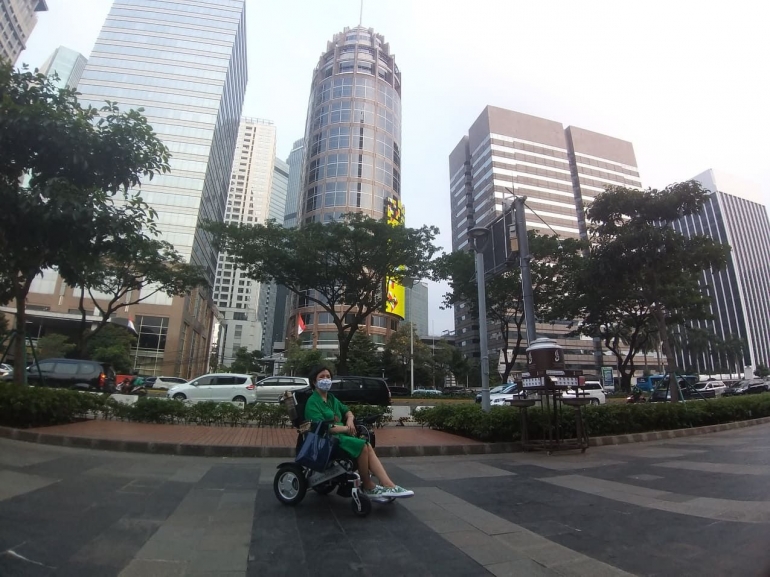 Perjalananku sepanjang jalur protocol Sudirman -- Thamrin, Jakarta/Dokumentasi pribadi