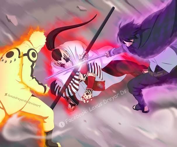 Naruto dan Sasuke vs Jigen, highlight anime Boruto episode 204 / deviantart.com