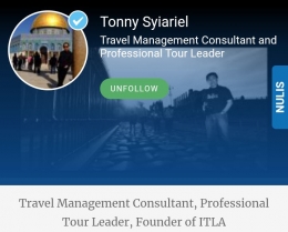 Profil akun Tonny Syiariel. Gambar: tangkapan layar akun Kompasiana