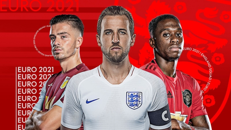 Harry Kane dgn logo Three Lion di dadanya. Sumber: www.skysports.com