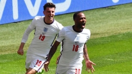 Raheem Sterling pencetak gol tunggal ke gawang Kroasia untuk meraih kemenangan perdana Inggris (Foto REUTERS/Justin Tallis)