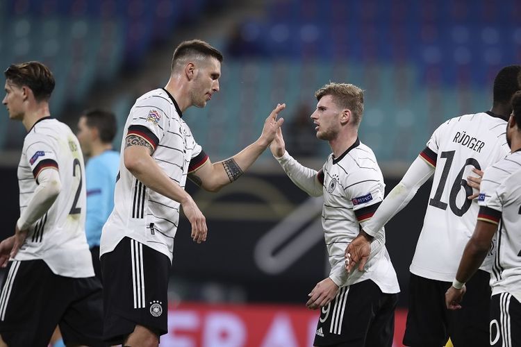 Timo Werner andalan Der Panzer di Euro 2020 (Foto AFP/Ronny Hartmann via Kompas.com)