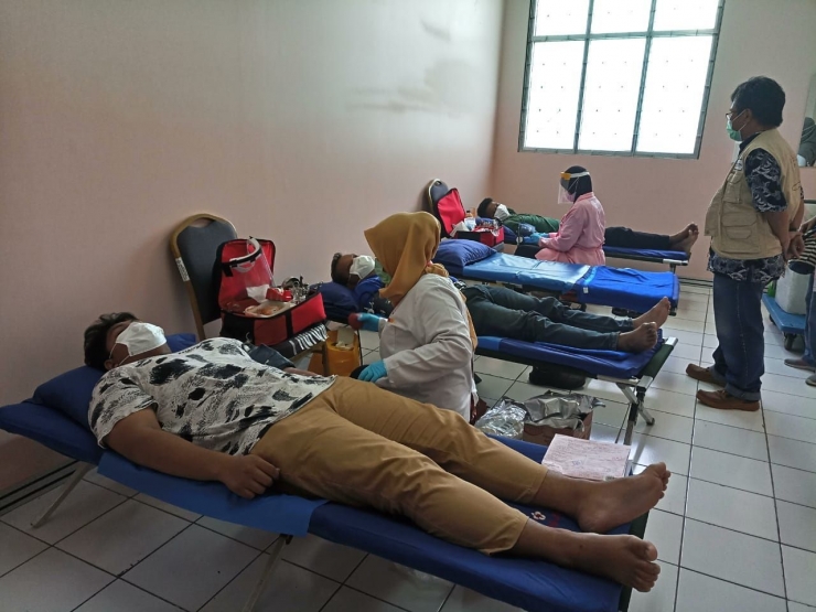 Deskripsi : RSKO Jakarta Melaksanakan Donor Darah I Sumber Foto : rsko jakarta