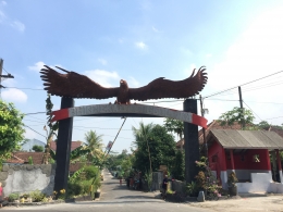 Icon Desa Ngadirejo yang pernah menjuarai lomba dan juga dasar pemilihan sebagai Desa Pancasila (dokpri)