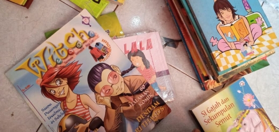 Sebagian buku koleksi | Dok Inspirasiana