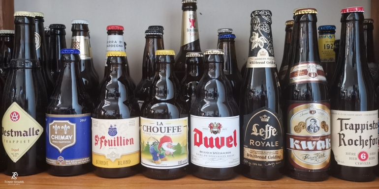 Beberapa bir terkenal dari Belgia. Sumber: koleksi pribadi