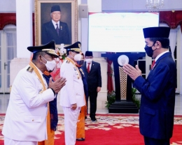 Presiden Jokowi melantik Gubernur dan Wakil Gubernur Sulteng terpilih.Doc Biro Pers Sekretariat Presidrn