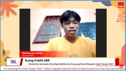 Muhammad Arfah Berbagi Pengalaman Sebagai OPYMK (dok. KBR Indonesia)