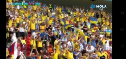 Pendukung Ukraina. Screenshot MOLA tv