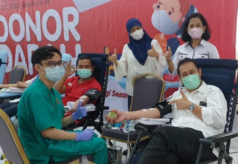 Deskripsi : RSKO Jakarta Adakan Donor Darah I Sumber Foto: dokpri