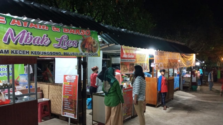 Kedai-kedai street food Taman Kolam Keceh/dokpri