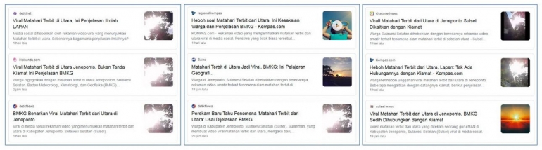 Tangkapan layar pemberitaan media online (dok. pribadi)