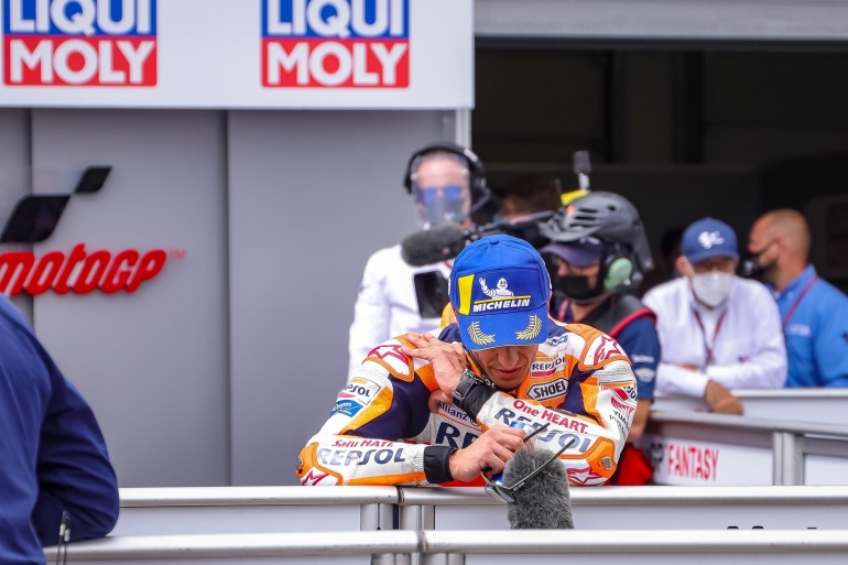 cederanya belum pulih (Dokumentasi motogp.com)