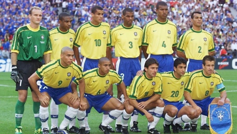  (Timnas Brasil Pada Final Piala Dunia 1998 Dok: www.90min.com)