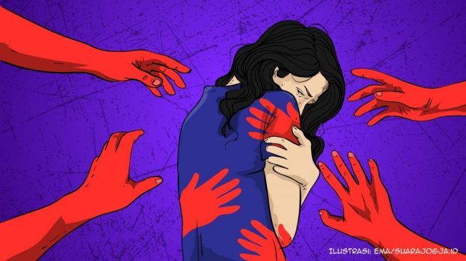 Ilustrasi Kekerasan Seksual, Pelecehan Seksual (Suara.com/Ema Rohimah)