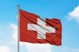 Bendera Swiss Yang Merupakan Kebalikan Dari Logo Palang Merah. Credit : pinterest/mirroradvertising
