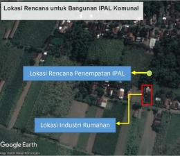 Lokasi Rencana Penempatan IPAL Komunal/Hasil Analisis, 2021