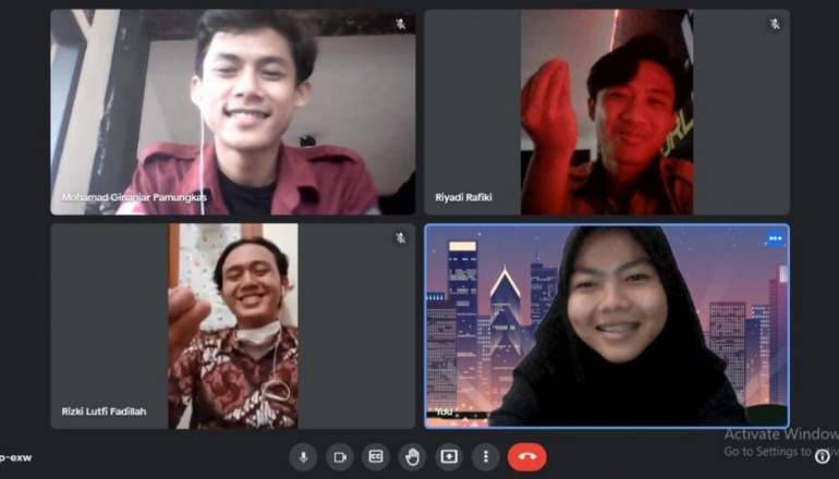HIMA PGSD UPI Kampus Cibiru X HIMANGUNI PGSD UPI Sumedang (Dokpri)