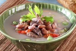Sup kacang merah daging sapi (foto: sajiansedap)