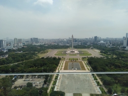 Jakarta dilihat dari Lantai 24, Perpusnas RI (dokpri)