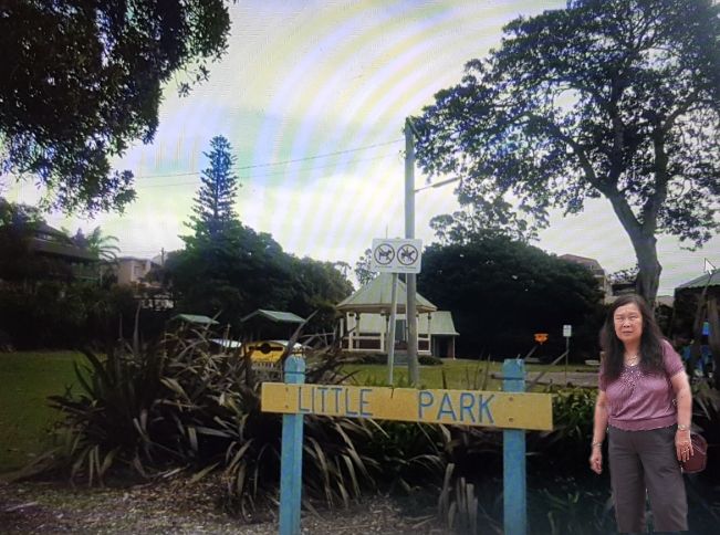 Papan bertulisan nama Little Park dipintu masuk (dok pribadi)