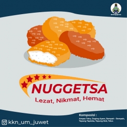 Produk Nuggetsa Karya Mahasiswa KKN Pulkam Desa Juwet Universitas Negeri Malang/dokpri