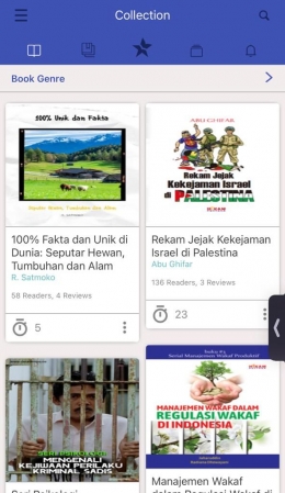 Koleksi Buku (Source Printscreen Pribadi)