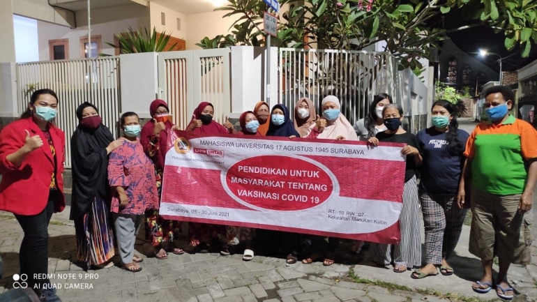 Ibu - Ibu PKK RT 10 RW 007 Kelurahan Manukan Kulon Kecamatan Tandes - Surabaya - dokpri