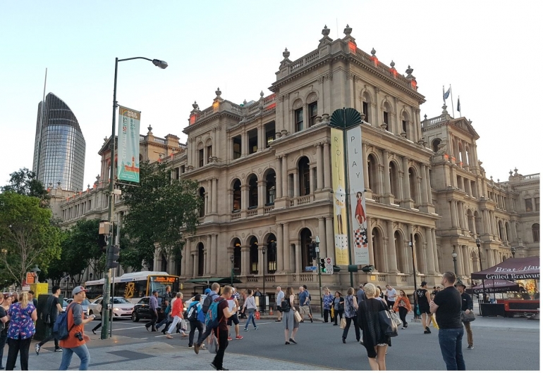 Kesibukan di Pusat Kota Brisbane | Koleksi Iffat Mochtar