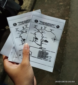 Tiket dan peta pendakian (dokpri)