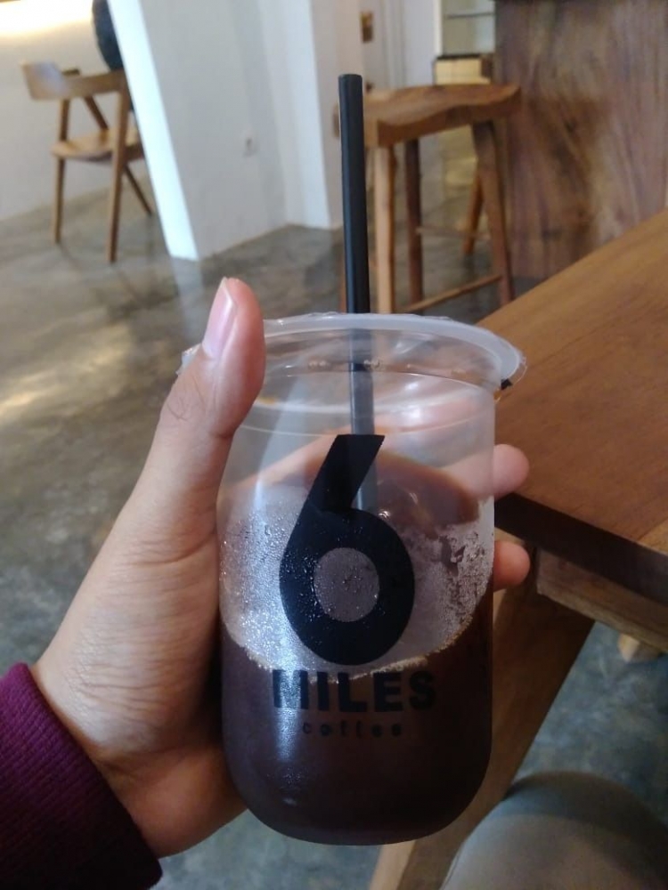 Salah satu menu kopi dari 6 Miles Coffee (dokpri)