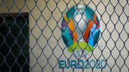 Logo EURO 2020. (via AFP Photo)