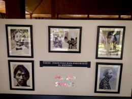 Beberapa foto tokoh pergerakan nasional, antara lain foto : Tjipto Mangunkusumo, Wr. Supratman, Tjokroaminoto, Wahidin Sudirohusodo dan Ir. Sukarno (Dokumentasi Mawan Sidarta) 