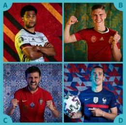 Para peserta Grup F Euro 2020. Dok. Instagram/Euro2020