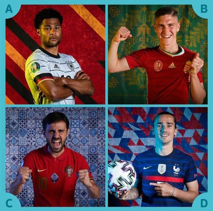 Para peserta Grup F Euro 2020. Dok. Instagram/Euro2020
