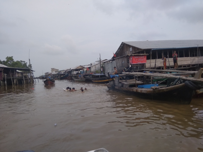 Salah satu bagian pemukiman Desa Bekawan. (Foto : Elvidayanty/dok. Dinkes Inhil)