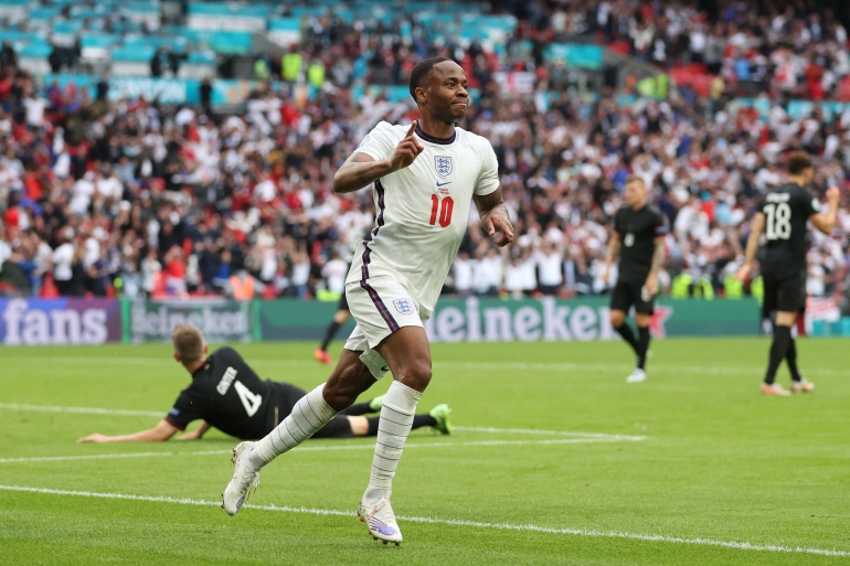 Raheem Sterling. (Twitter:@EURO2020)