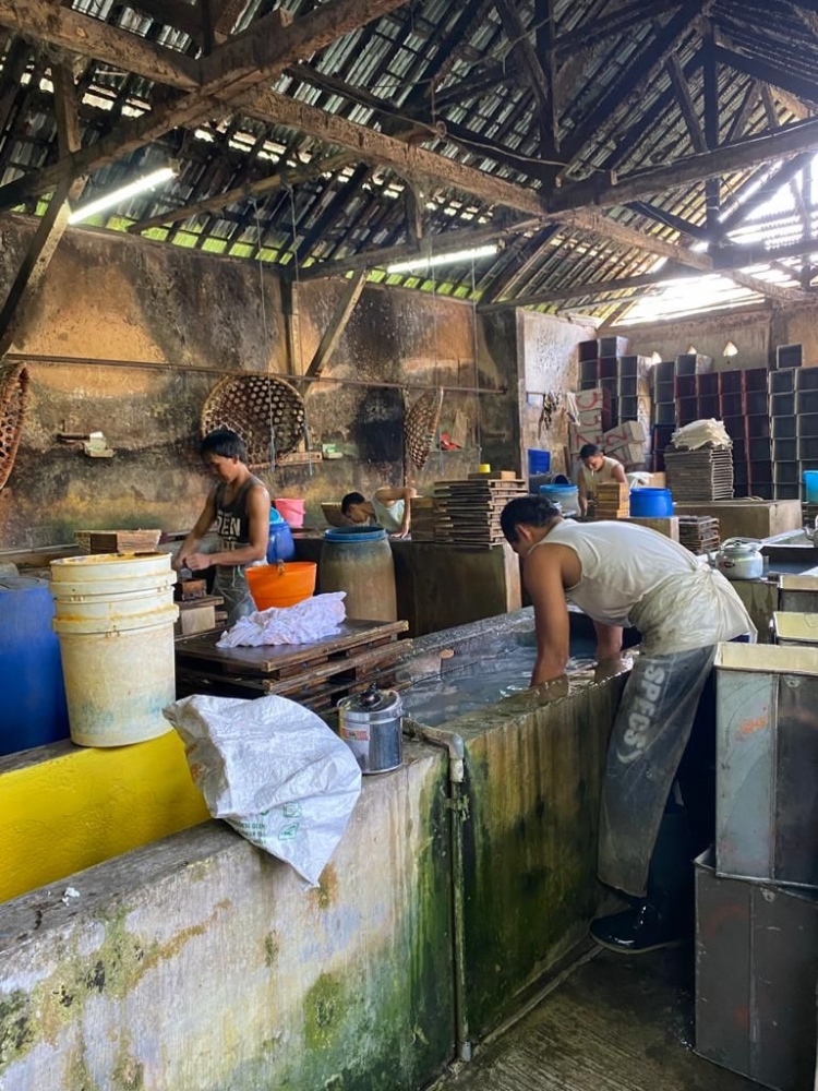 Proses pembuatan tahu di home industri tahu desa banjarsari, kecamatan Ngajum, kabupaten malang./Dokpri