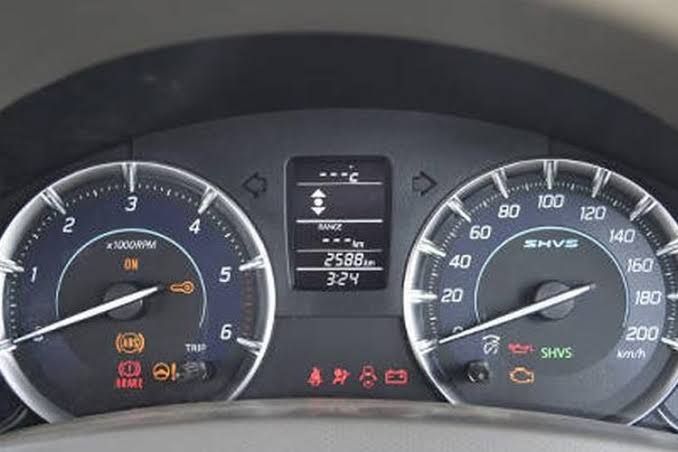 Indikator speedometer Ertiga SHVS (Sumber: overdrive.in via otomotif.kompas.com) 