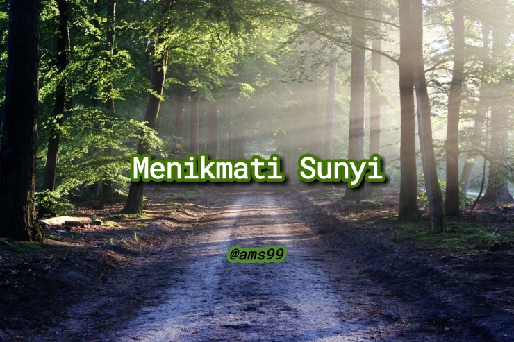 Puisi Menikmati Sunyi (Dokpri @ams99_By. Text On Photo) 