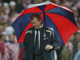 A wally with a brolly. (The Guardian/Tom Jenkins)