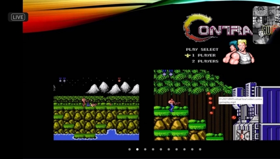 Game legendaris dari Nintendo: Contra. Sumber gambar: Tangkapan layar tur virtual